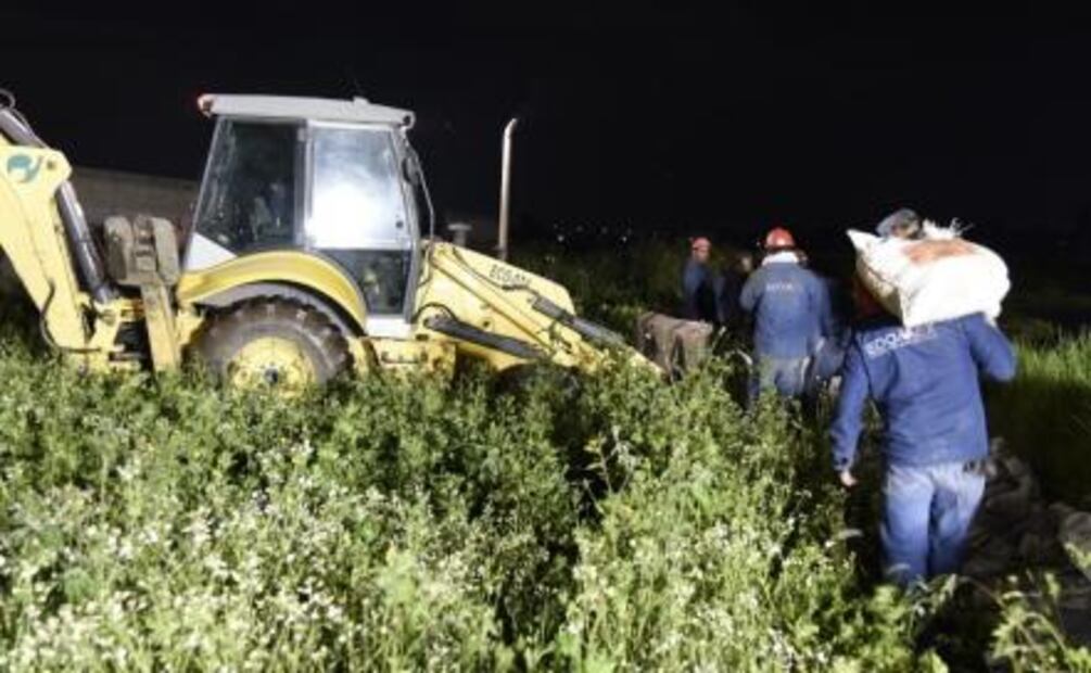Continúan trabajos por desbordamiento de Río Lerma
