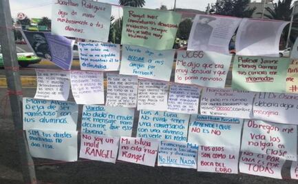 Alumnas exhiben en “tendedero” a compañeros y maestros acosadores en Hidalgo