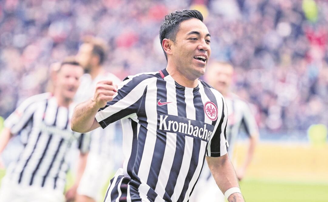 Marco Fabián de la Mora en un juego del Eintracht Frankfurt de Alemania. FOTO/EFE