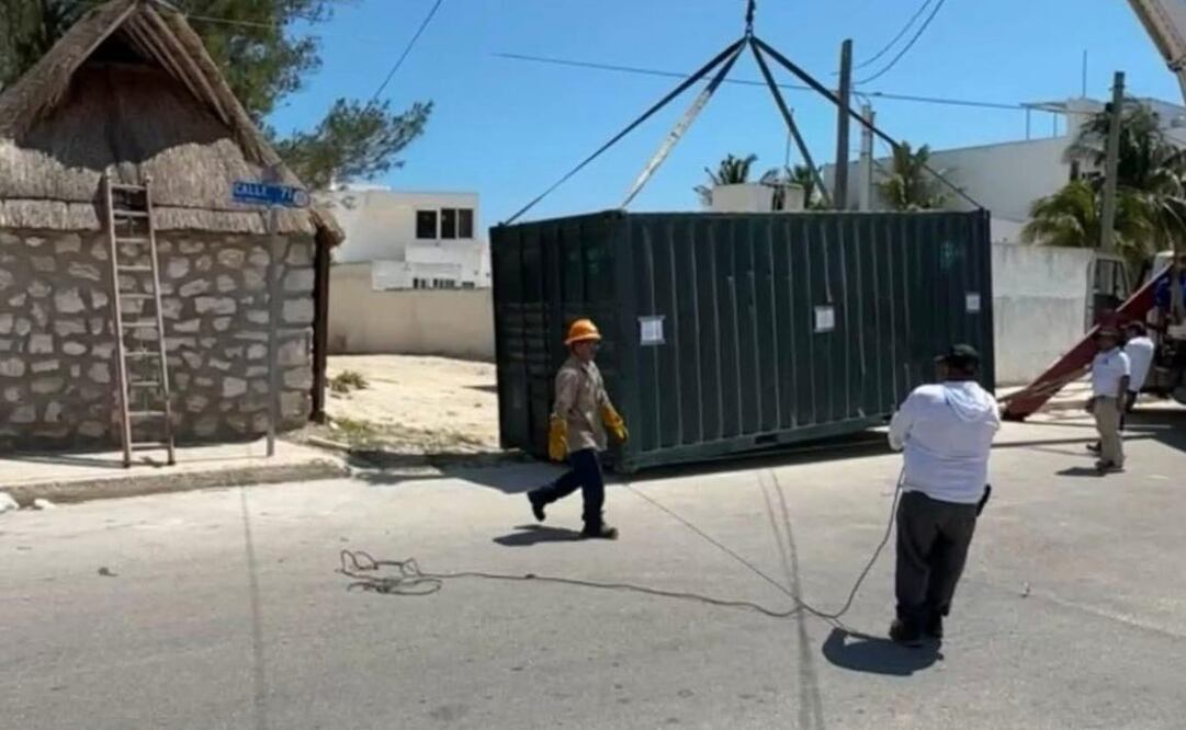 Bloquean acceso a la playa en Progreso, Yucatán (22/07/2025). Foto: Especial