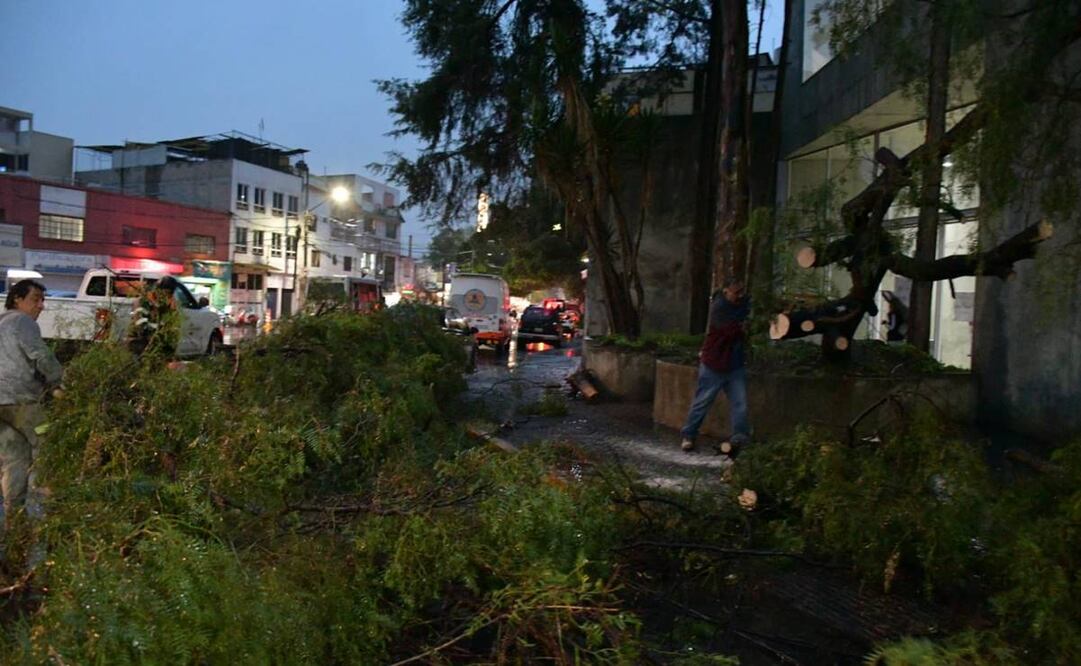 Daños en la alcaldía Azcapotzalco. Foto: Tomada de Twitter @AzcapotzalcoMx