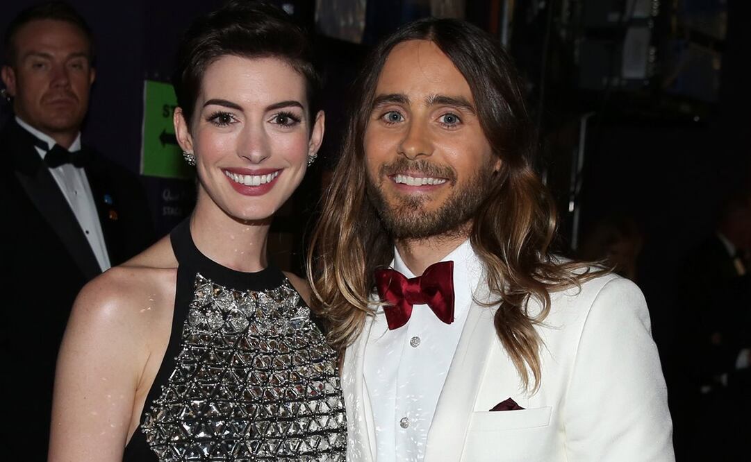 Anne Hathaway y Jared Leto. Foto: Archivo AP 