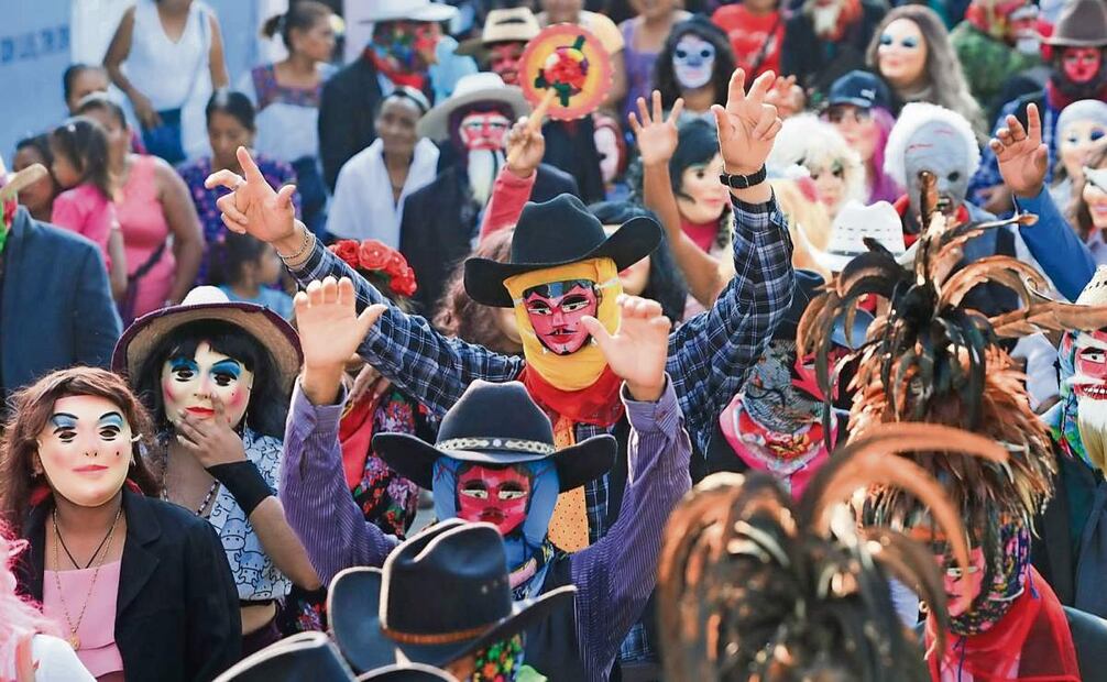 Las danzas de los Terojones empiezan 10 días antes de que inicie el carnaval indígena de la Costa de Oaxaca, que concluye este 4 de marzo con el baile de los diablos. (03/03/2025) Foto: Edwin Hernández | El Universal