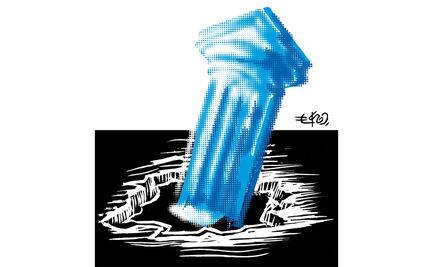 “Bache reportado más adelante”  