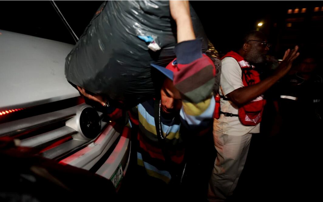 Retiran campamento de migrantes, que permanecía desde 2023 en avenida 100 Metros, en la alcaldía Gustavo A. Madero. Foto: Francisco Rodríguez/EL UNIVERSAL