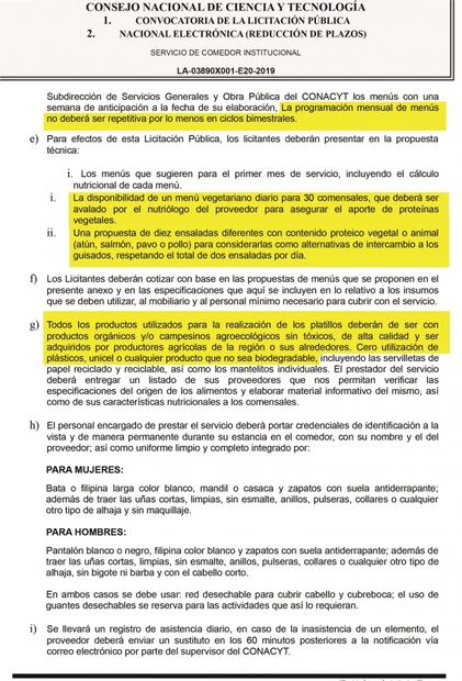 Conacyt derrocha 15 mdp en menú gourmet