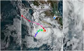 Huracán Polo ya es categoría 1: ¿qué tan cerca está de Acapulco y cuál será su trayectoria?