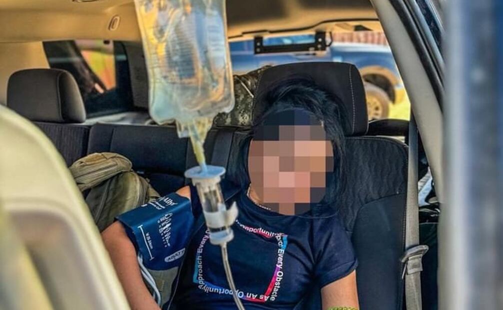 Cuatro migrantes de origen venezolano y dos de México fueron rescatados con vida, pero presentaban cuadros fuertes de deshidratación. Foto: especial