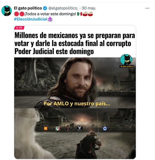Los mejores memes que dejó el inicio de la elección judicial 2025. Foto: Captura de pantalla