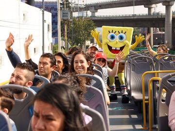 Recorre la CDMX en el Turibús temático de Bob Esponja