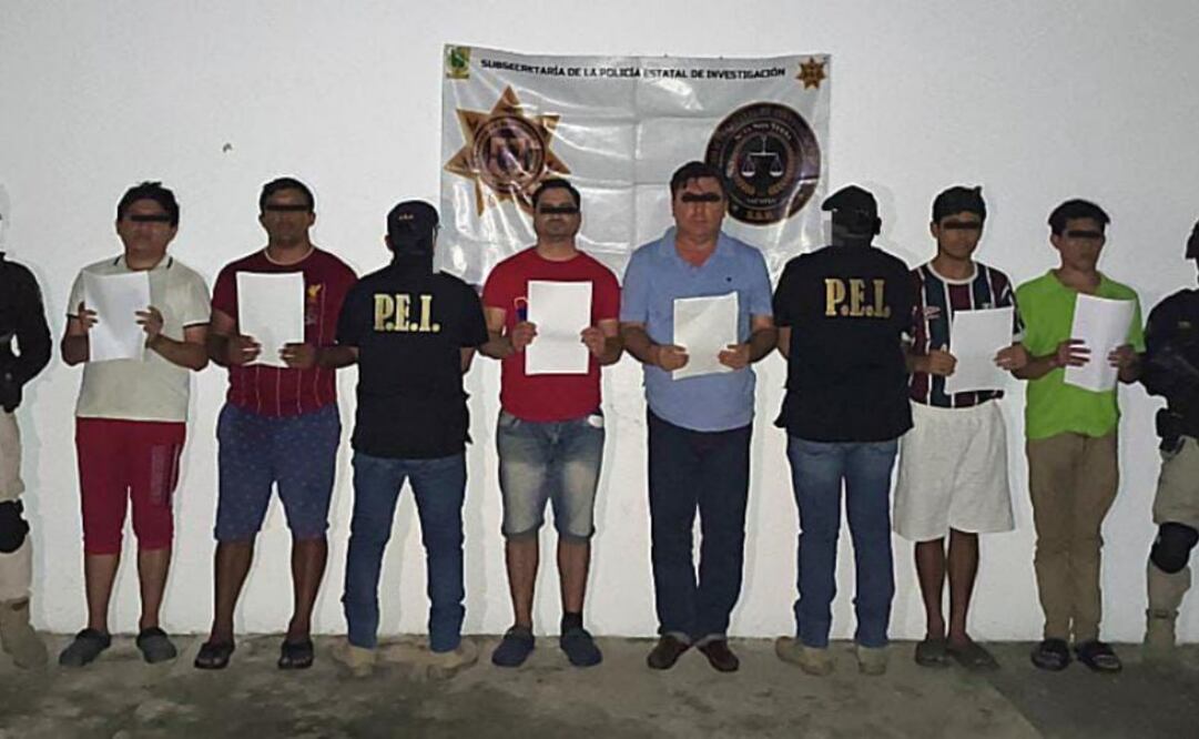 Detienen a 6 presuntos implicados en un homicidio en el anexo. Foto: Especial.