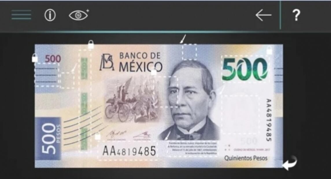Cómo funciona la app para ver la realidad aumentada de los nuevos billetes