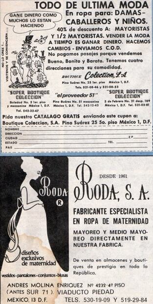 Cuando la ropa se heredaba entre familiares