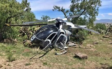 Se desploma helicóptero en los límites de Hidalgo y Edomex