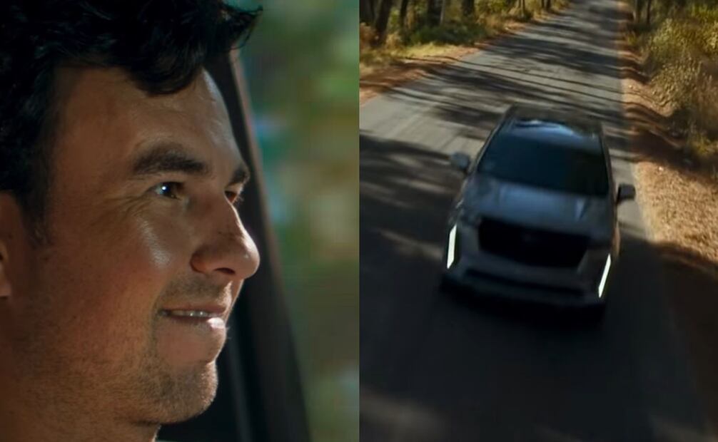 El piloto mexicano se subió a una Cadillac Scape V para un comercial | FOTO: Especial