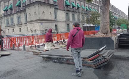 Palacio Nacional amanece blindado con  vallas por marchas; estas son las movilizaciones previstas para hoy