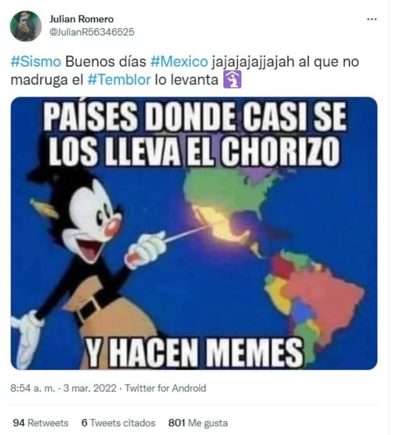 “Creí que llegaban los rusos”: surgen memes por el sismo de magnitud 5.7