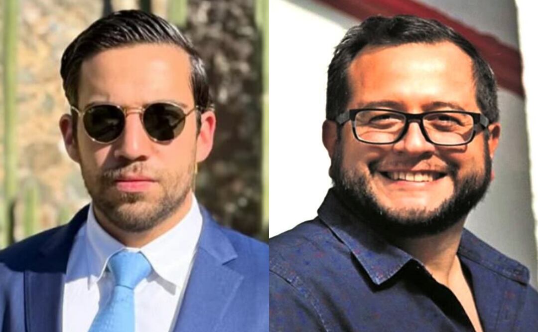 Felipe Calderón Zavala, hijo del expresidente Felipe Calderón Hinojosa y José Ramón López Beltrán, hijo de Andrés Manuel López Obrador (08/08/2025). Fotos: Archivo