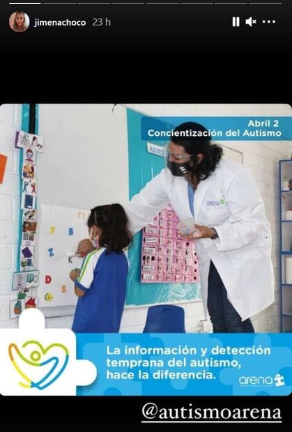 "El autismo no es un mundo aparte", dice Jimena Pérez "La Choco"