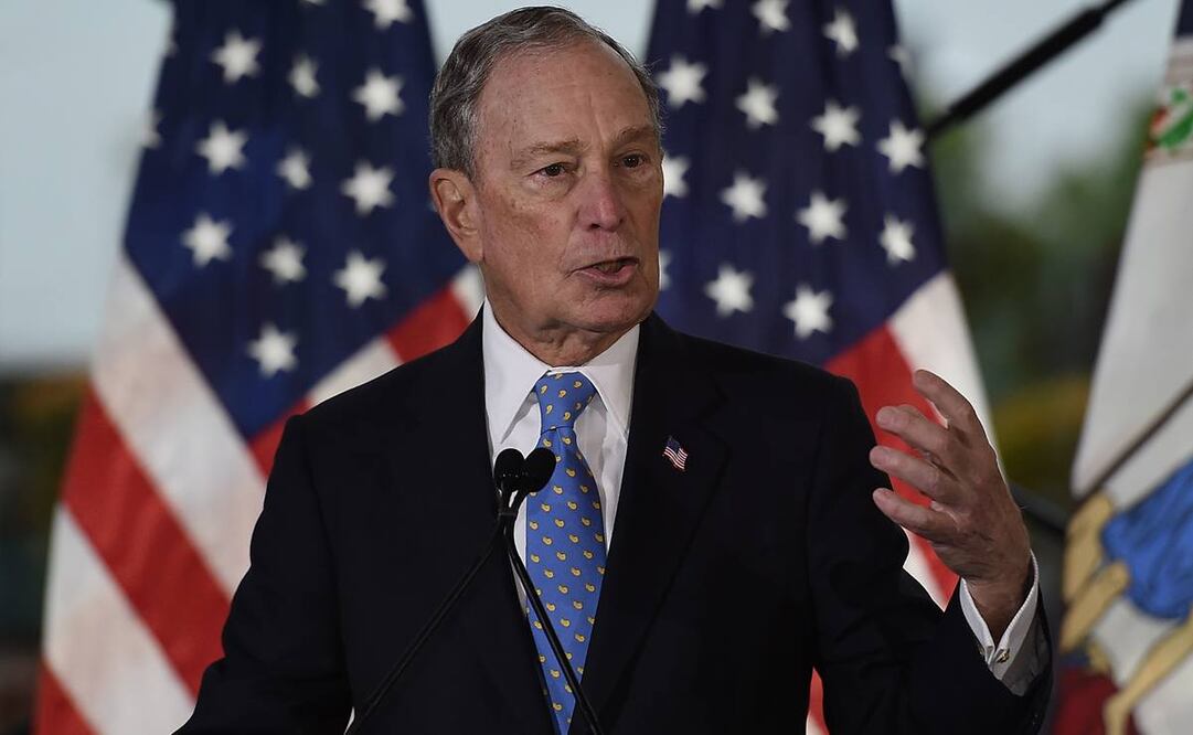 Michael Bloomberg resolvió no participar en las primeras cuatro etapas de las primarias para concentrarse en el llamado Súper martes del 3 de marzo (Foto: AFP)