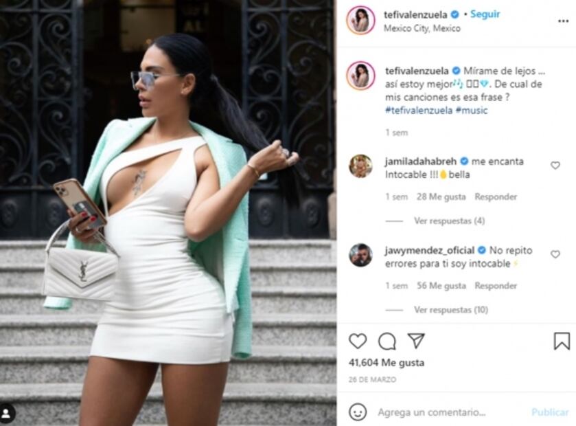 Tefi Valenzuela niega que Eleazar Gómez le depositara el primer pago