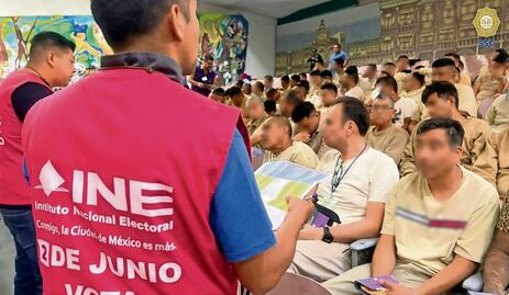 Más de 6 mil presos votaron en CDMX y Edomex