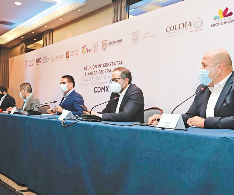 Los mandatarios que integran la Alianza Federalista pidieron ser escuchados desde la dignidad del pueblo que representan, pues son aliados y no enemigos de la Federación. ARCHIVO EL UNIVERSAL