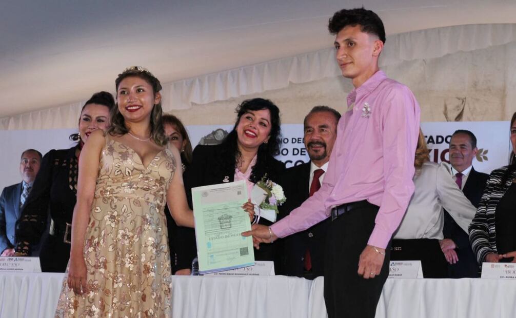 Realizan boda comunitaria en Atizapán de Zaragoza en el Estado de México. Foto: Brenda Martínez/EL UNIVERSAL