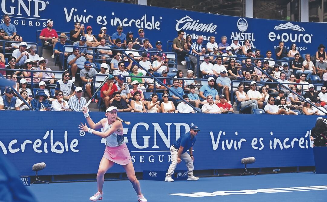 Ekaterina Alexandrova llegó hasta la final. Foto: de ABIERTO GNP