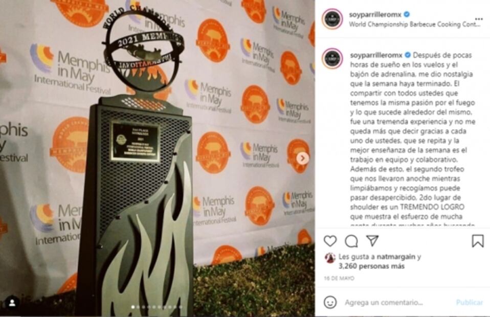 México en la final de bbq en Memphis