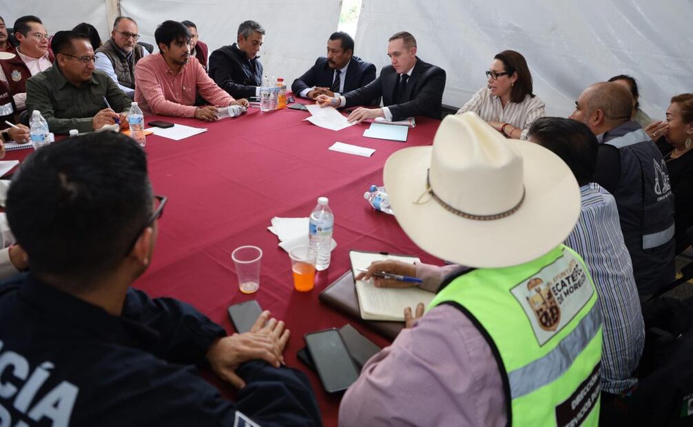 En la reunión de trabajo se plantearon acciones a favor de la seguridad (01/06/2025). Foto: Especial