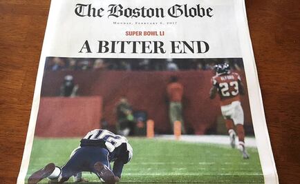 The Boston Globe salió con portada de "derrota" de Patriots