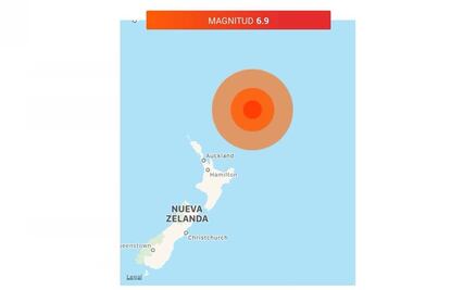 Sismo de 6.9 grados sacude el norte de Nueva Zelanda