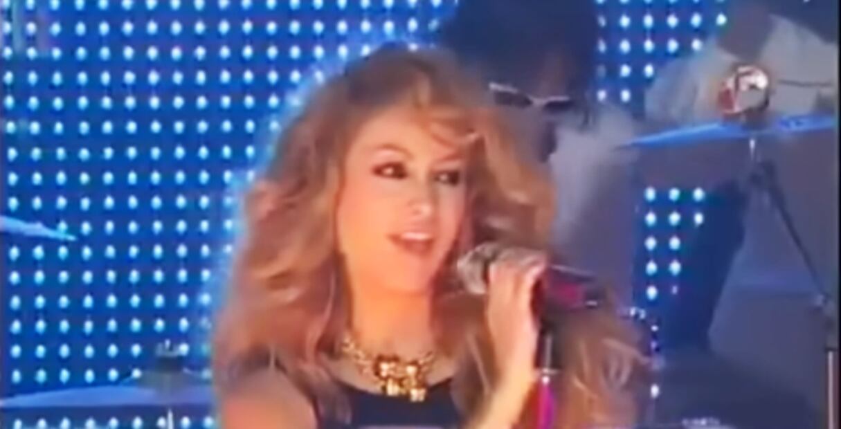 Paulina Rubio se presentó en el programa "Muévete" en 2009.
Foto: YouuTube