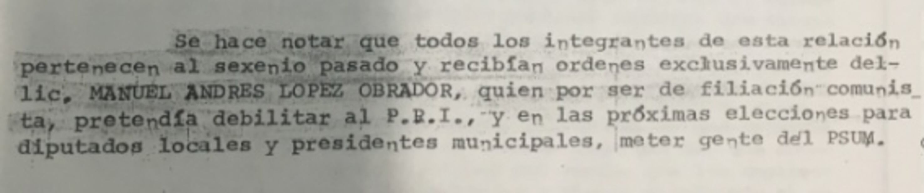 AMLO financiaba al Partido Comunista y buscaba debilitar al PRI, revelan documentos
