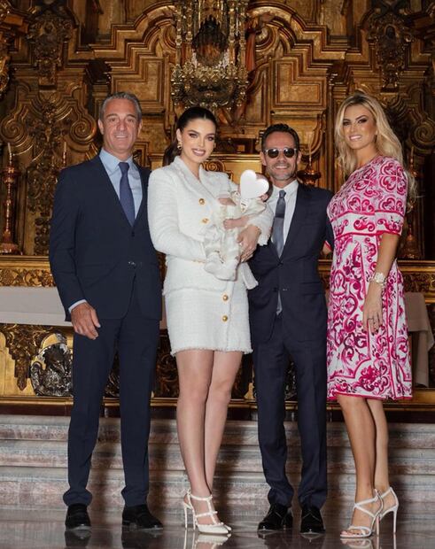 Bautizo del hijo de Marc Anthony y Nadia Ferreira.
Foto: Instagram