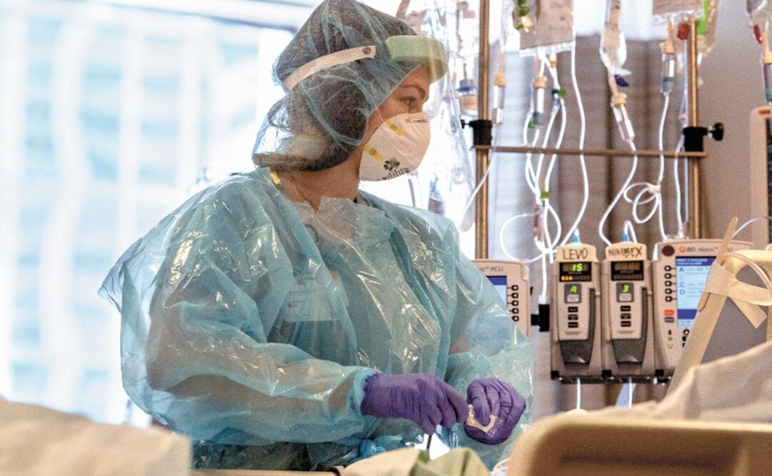 This image released by Northwestern Medicine, shows nurses at the Covid-19 Intensive Care Unit of Northwestern Memorial Hospital in Chicago - Photo: Laura Brown/AFP