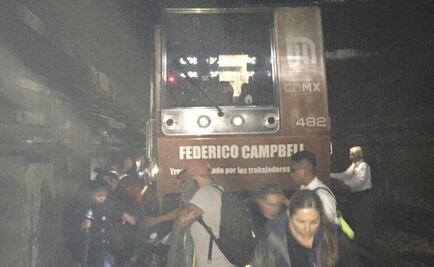 Humo y temor a bordo del Metro... y en hora pico