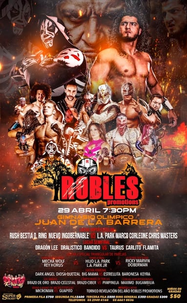 Rush regresa a la lucha libre y lo hará con Robles Promotions