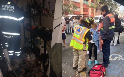 Evacúan a 30 personas por flamazo en domicilio de la colonia Guerrero, en la Cuauhtémoc; hay un lesionado