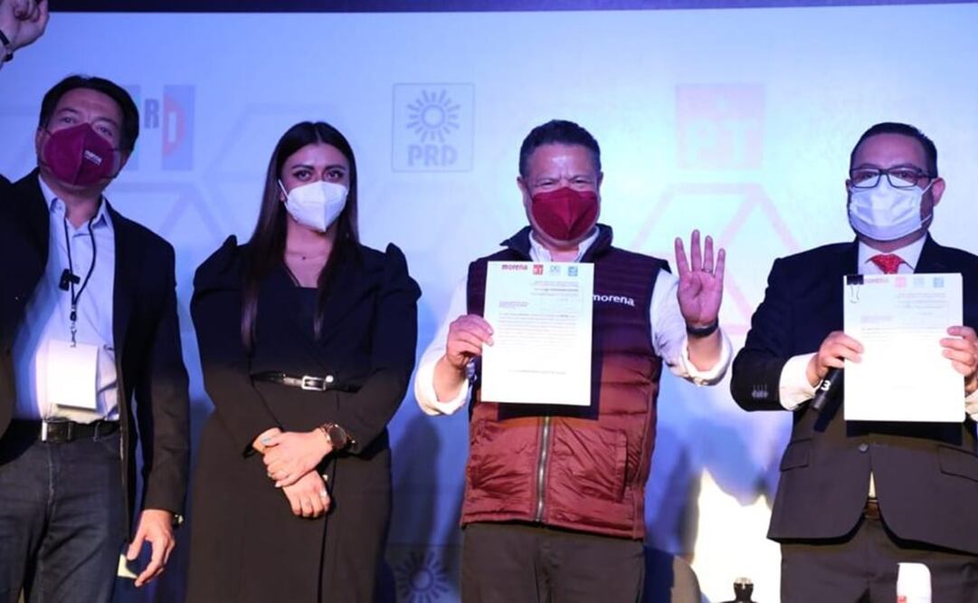 Mario Delgado aseguró que su partido Morena ganará las seis entidades donde habrá elecciones. Foto: Especial