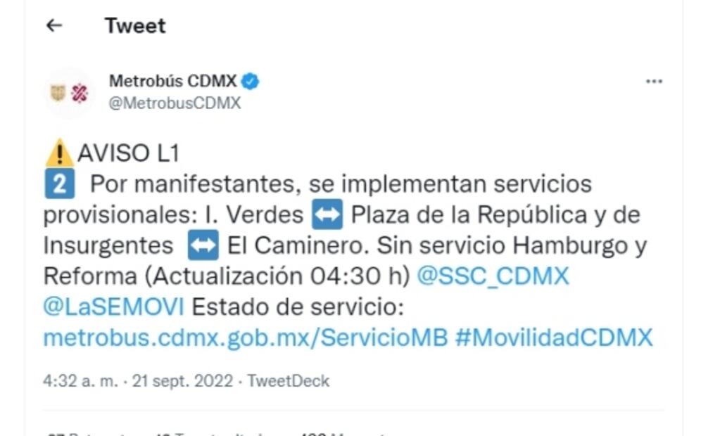 Suma 13 horas bloqueo de normalistas en Paseo de la Reforma e Insurgentes  