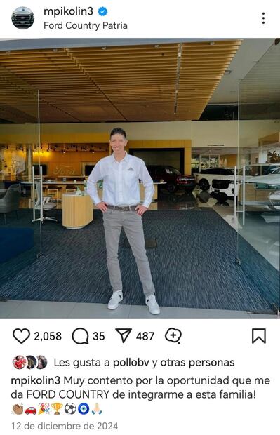 Pikolín Palacios ahora vende autos