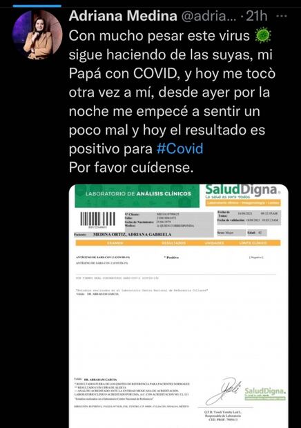La diputada y su extraña prueba Covid