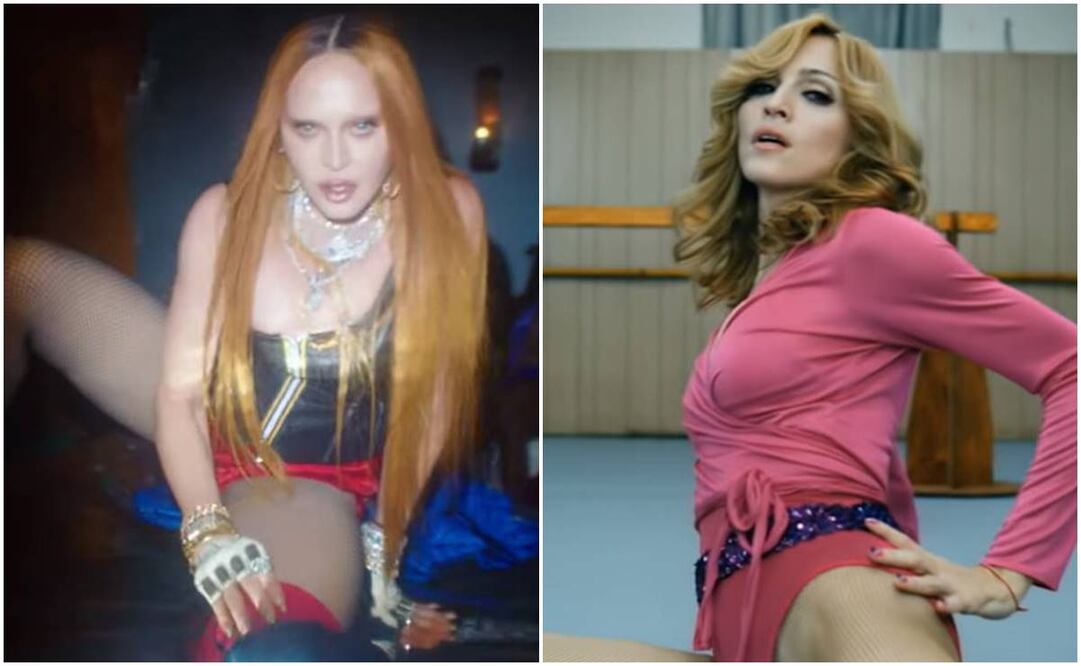 Madonna en 2022 y en 2005. Captura. 