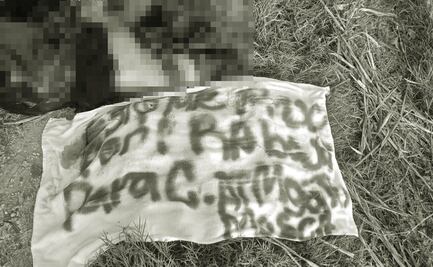 Abandonan cuerpos desmembrados en ranchería Río Tinto de Centro, Tabasco; localizan lona con mensaje de amenaza