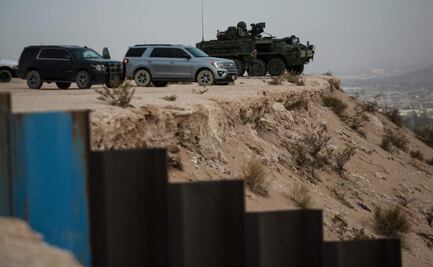 Despliegan tanqueta del ejército estadounidense en frontera de Ciudad Juárez y El Paso; buscan vigilar cruce de migrantes