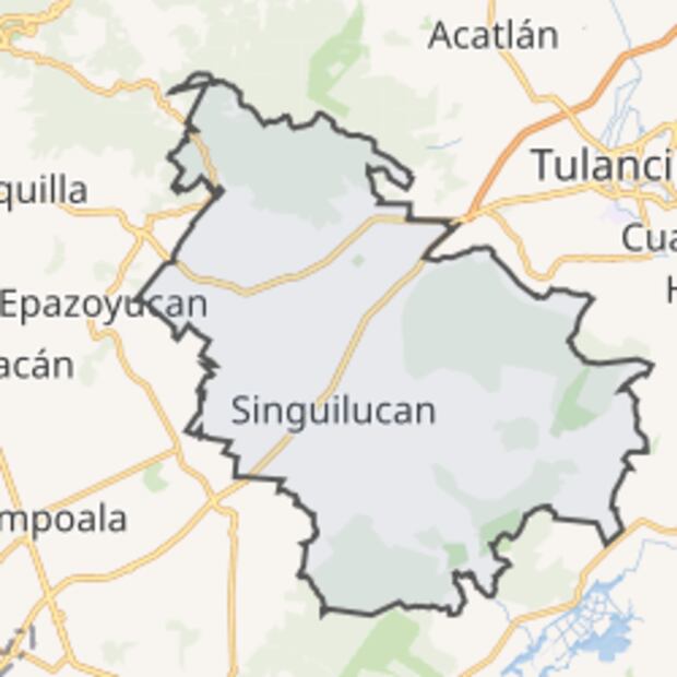 Singuilucan en el mapa. Foto: Maps