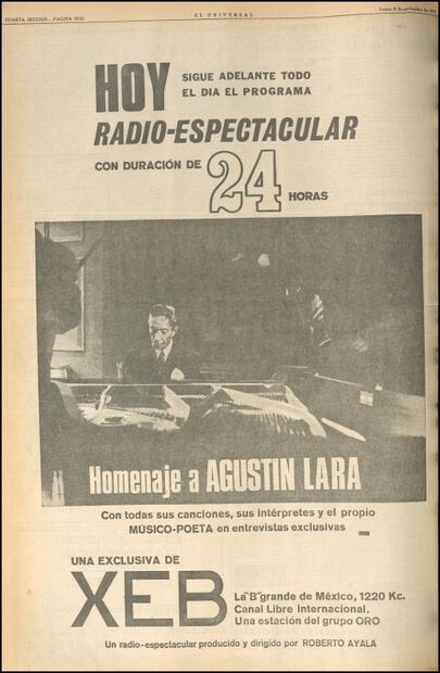 Agustín Lara, el adiós al poeta "feo" que enamoró a las mujeres