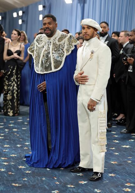 Colman Domingo y Lewis Hamilton / Foto: AFP
